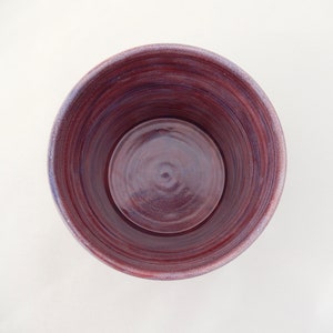 Large Utensil Crock, Berry, Purple/ Red Kitchen Utensil Holder, Wide Handmade Ceramic Caddy image 7