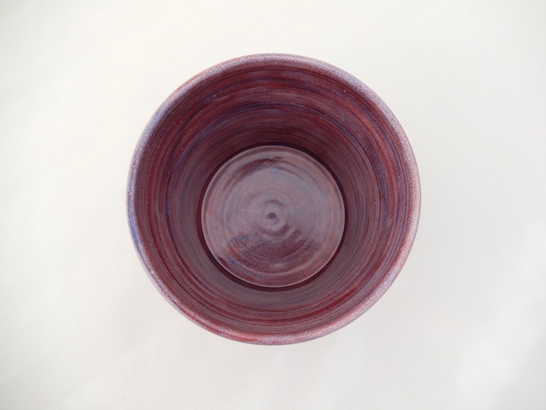 Large Utensil Crock, Berry, Purple/ Red Kitchen Utensil Holder, Wide Handmade Ceramic Caddy image 7