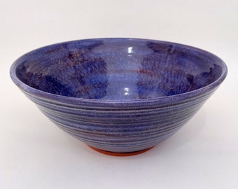 Ceramic Purple Bowl, Decorative Handmade Pottery Bowl, Violet Plum Serving Gift Bowl