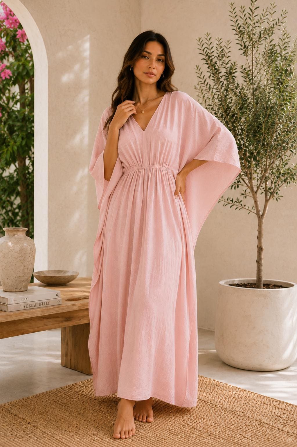 blush beach dress loop-ae-056 velvet touch finish · Yellow Blue Lace Cocktail size:38