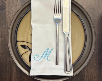 Embroidered table napkins