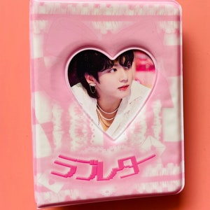 Porte-clés porte-album carte photo rose bébé, porte-carte photo Idol Kpop, porte-carte photo Kpop, breloque pour étui de protection polarisation de film instax