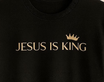 Jesus Is King Shirt – Christian Graphic Tee with Crown