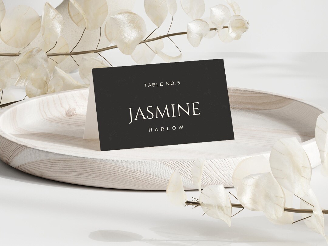 Wedding Name Cards Template, Printable Place Card, Wedding Table Cards