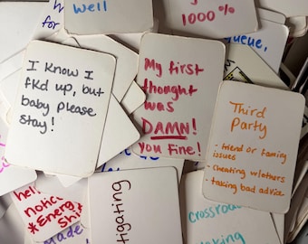 Handwritten Oracle deck 75 cards per deck