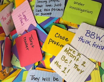 Handwritten Oracle deck 75 cards per deck
