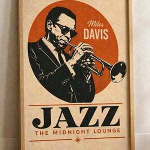Vintage Miles Davis Poster - Etsy