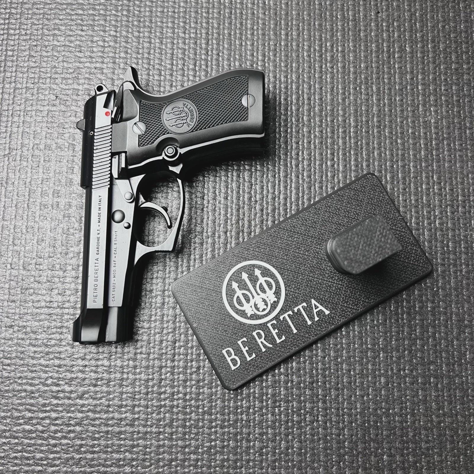 BERETTA - WOOD PISTOL OEM GRIP PACKAGE MODEL 84F - W/ SCREWS - ITALY