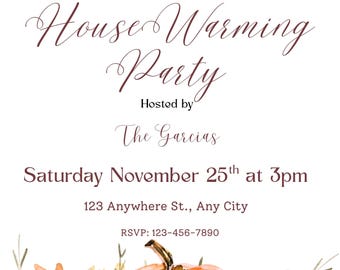 HouseWarming party  invitation