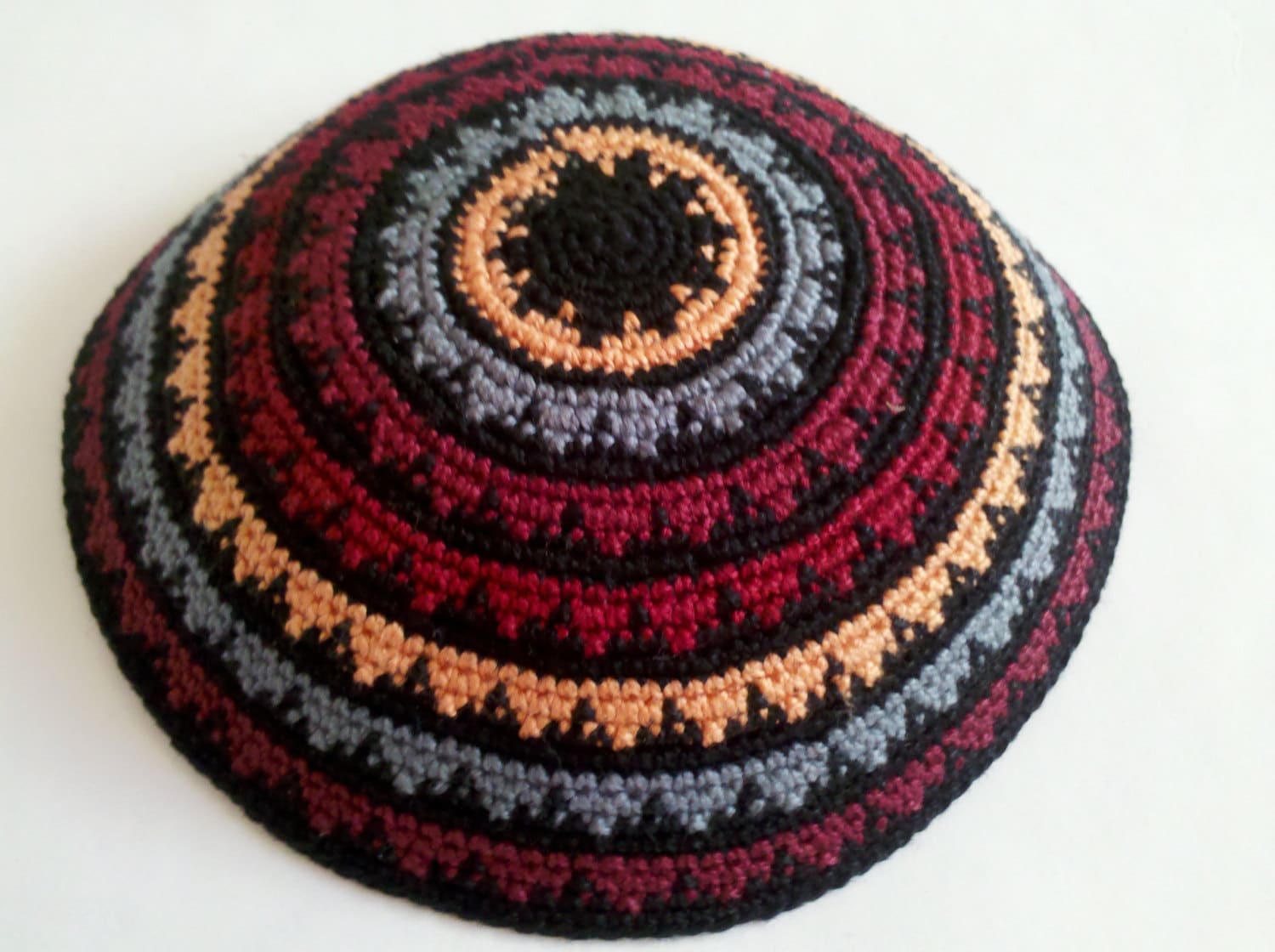 Kippah Jewish Kipa Hand Knit Kippot Vog 14cm Judaica Crochet Etsy
