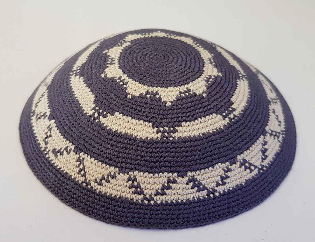 Kippa Juif Kipa Tricot à la main Kippot Vog 16cm Judaica Etsy France
