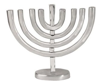 Hanukkah Menorah - Hanukkah Menorah - 9 Branches - Aluminium