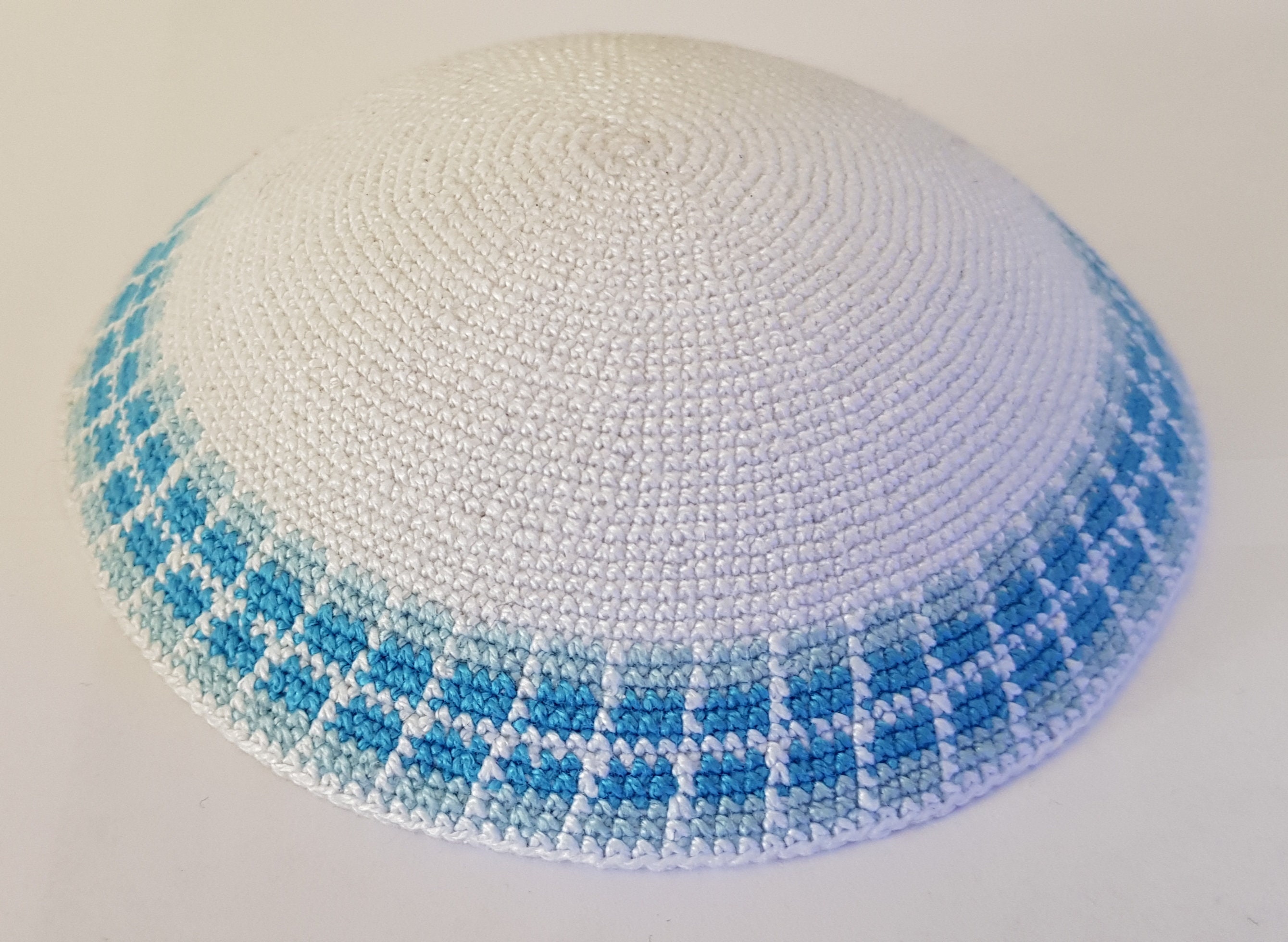 Crochet Kippah, Knit Yarmulke, 16cm Yarmulke Wedding, Handmade Yarmulke