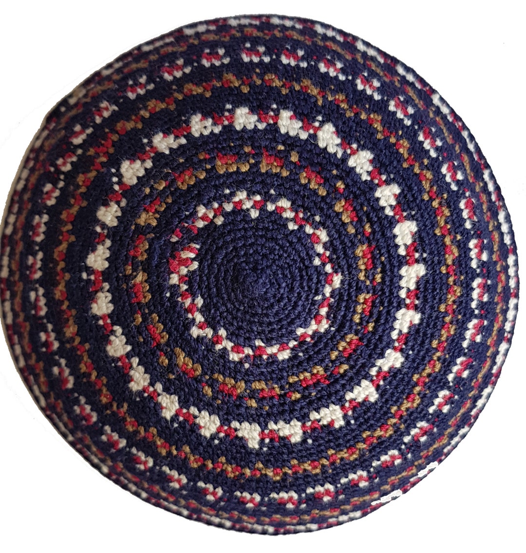 Crochet Kippah Knit Yarmulke 16cm Yarmulke Wedding Handmade Etsy