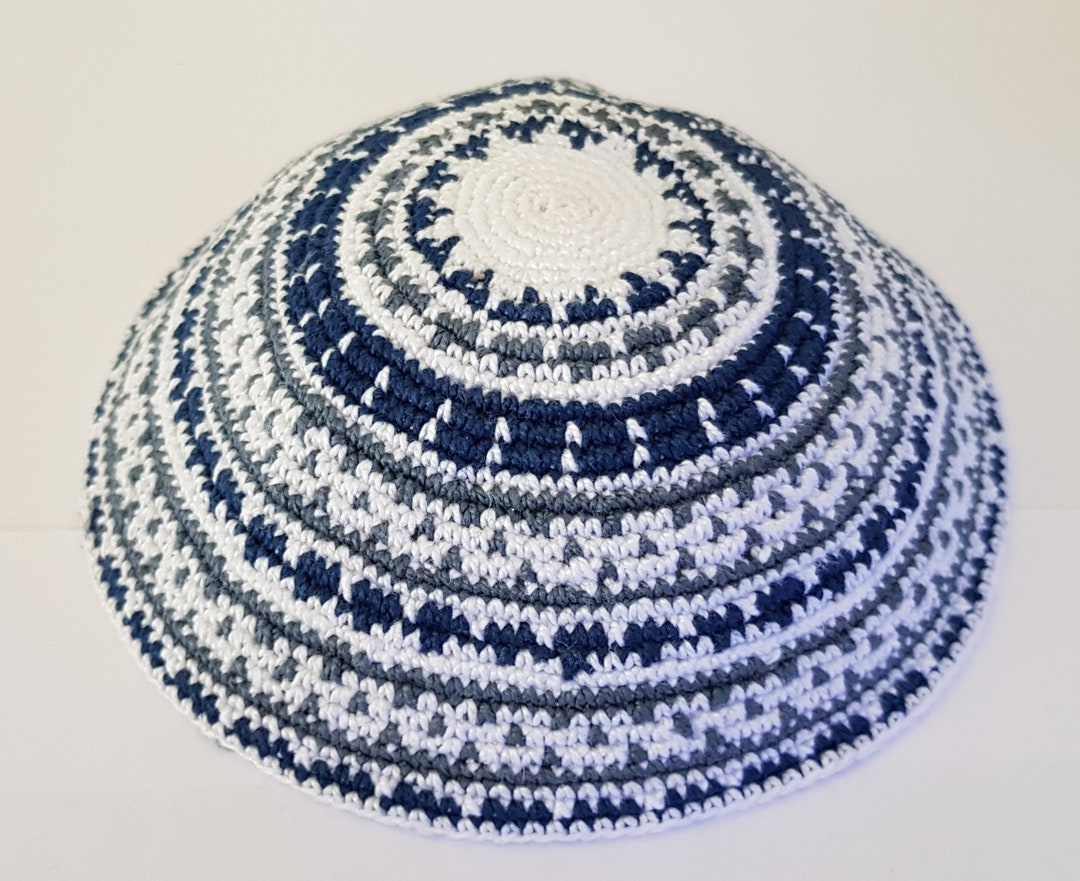 Crochet Kippah Knit Yarmulke 16cm Yarmulke Handmade Etsy