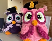 Graduation Owl Handmade Plushie Crochet