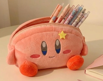 Kirby Pencil Case, Plush, Valentines, Plushy, Plushie, Kawaii Toy, Return to Dreamland, Merch, forgotten land, Super Star, Air Riders