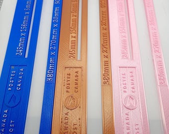 Strumento di posta Canada Post - Slot of Doom - Strumento di verifica dello spessore e delle dimensioni delle lettere - Letter-Mail -