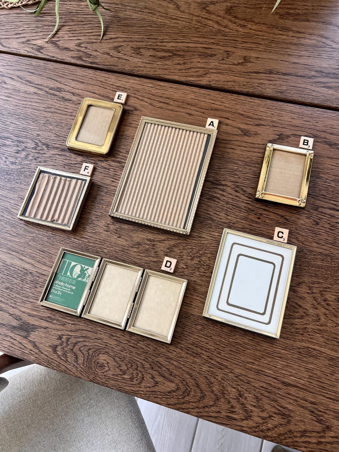 Assorted Vintage Gold-tone Metal Photo Frames - Etsy
