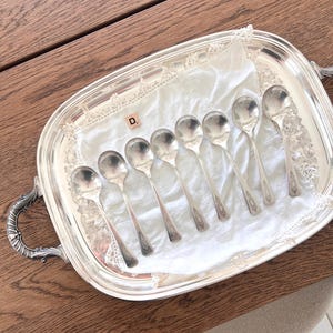 Vintage Assorted Silver-Plated Flatware Sets Unique Utensils Antique Spoons Forks Knives D-GumboSpoons A1 7”