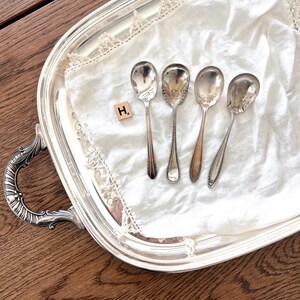 Vintage Assorted Silver-Plated Flatware Sets Unique Utensils Antique Spoons Forks Knives H - Spoons 6”