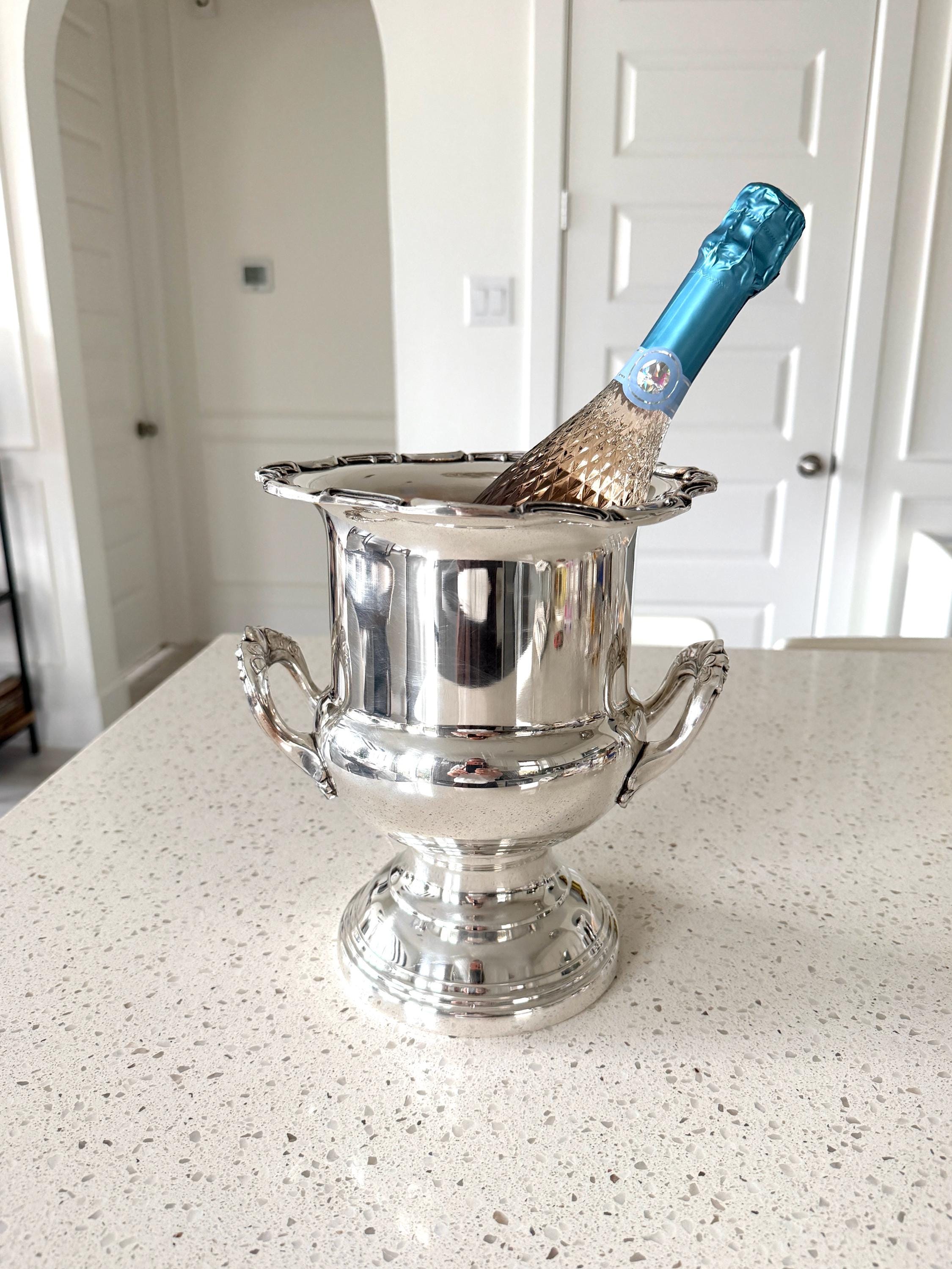 Vintage Silver Plated Wine Cooler - Etsy