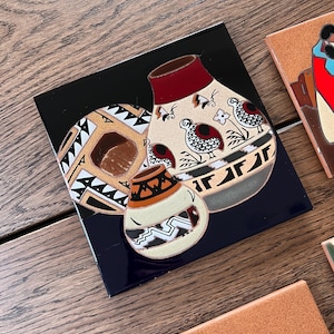 Vintage Arius Santa Fe Art Tile Trivets Made in Italy