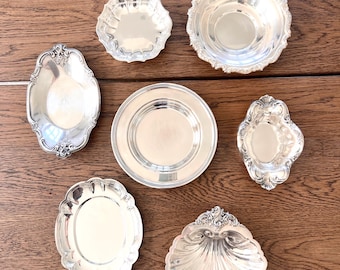 Vintage Gorham Heritage E/P Silverplated Tray ~ Engraved~c C of P