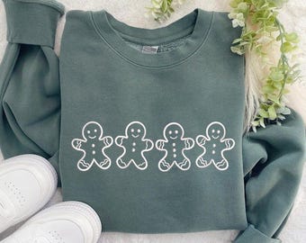 Gingerbread Man Machine Embroidery Design: Christmas Stitch File, Machine Embroidery Files, Winter Embroidery File,Instant Download