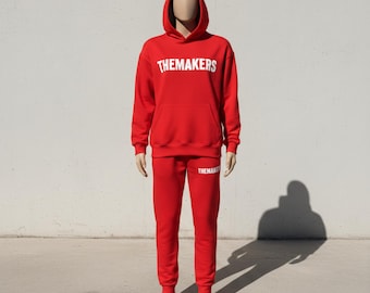 Trending Sweatsuit Custom Baumwoll Fleece Trainingsanzug: Unisex Hoodie und Jogger Set