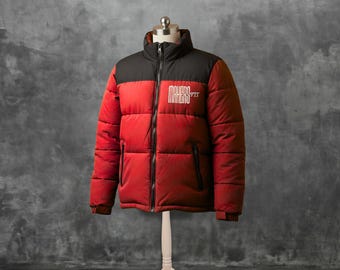 Gewatteerde winterjas heren donsjack - tweekleurige streetwear bovenkleding bubble jacket - Makers Fit