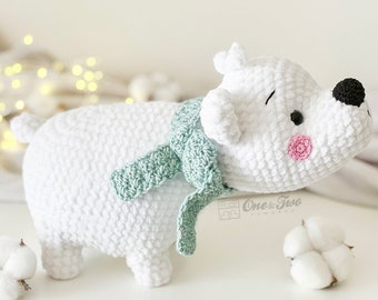 Crochet PATTERN - Boomer the Bear & Polar Bear Amigurumi "Quad Squad Series" - Plushie Pattern - Soft Toy