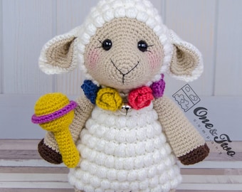 Amigurumi Pattern -  Sheep PDF Crochet Pattern - Tutorial Digital Download DIY - Sophie the Little Sheep "Little Explorer Series"- Plush Toy