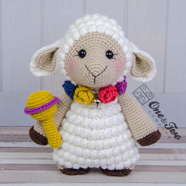 Amigurumi Pattern -  Sheep PDF Crochet Pattern - Tutorial Digital Download DIY - Sophie the Little Sheep "Little Explorer Series"- Plush Toy