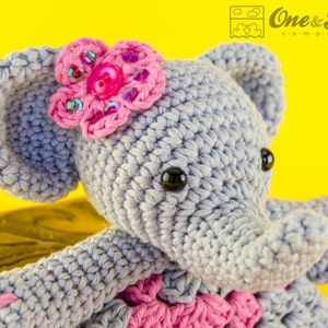 Lovey Crochet Pattern Elephant PDF Security Blanket Tutorial Digital Download DIY Elephant Lovey Baby Toy Dou Dou image 3