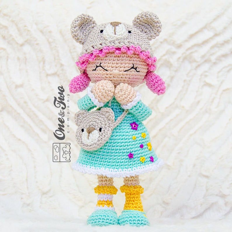 Amigurumi Pattern Doll PDF Crochet Pattern Tutorial Digital Download DIY Joy the Teddy Bear Dolly Amigurumi Toy image 4