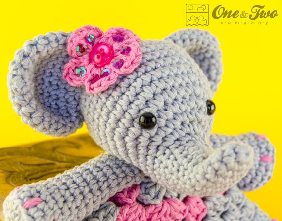 Amigurumi Pattern Elephant Lovey Crochet Pattern PDF Combo Pack