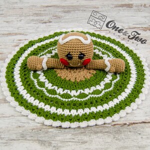 Lovey Crochet Pattern Gingerbread PDF Security Blanket Tutorial Digital Download DIY Nut & Meg Gingerbread Lovey Dou Dou Baby Toy image 4