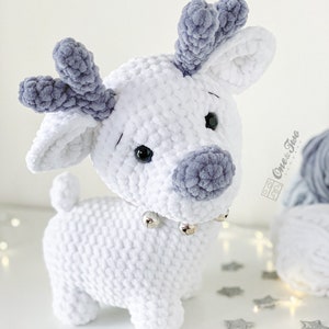 Crochet PATTERN Milo the Reindeer Amigurumi Quad Squad Series Soft Toy Winter Christmas Plushie Pattern image 2