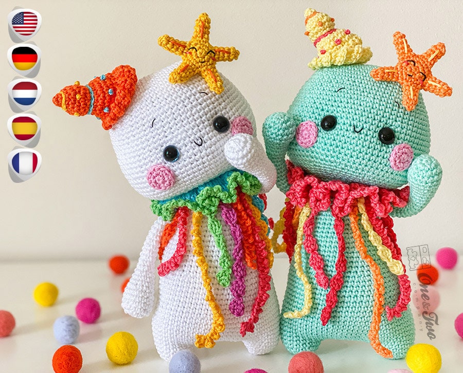 Amigurumi Pattern - Jellyfish PDF Crochet Pattern - Tutorial Digital …