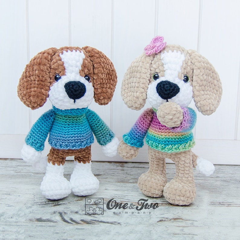 Crochet PATTERN Lucas the Beagle Amigurumi Plushie Pattern Soft Toy image 9