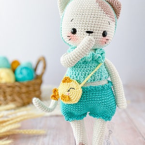 Amigurumi Pattern Cat PDF Crochet Pattern Tutorial Digital Download DIY Kora the Kitty Rag Doll Series Amigurumi Toy image 2