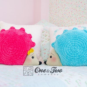 Pixie the Hedgehog Pillow - PDF Crochet Pattern - Instant Download - Animal Cushion Crochet Nursery Baby Shower decor
