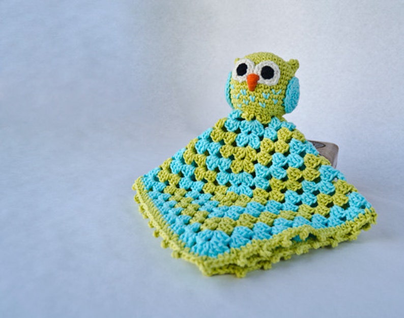 Lovey Crochet Pattern Owl PDF Security Blanket Tutorial Etsy