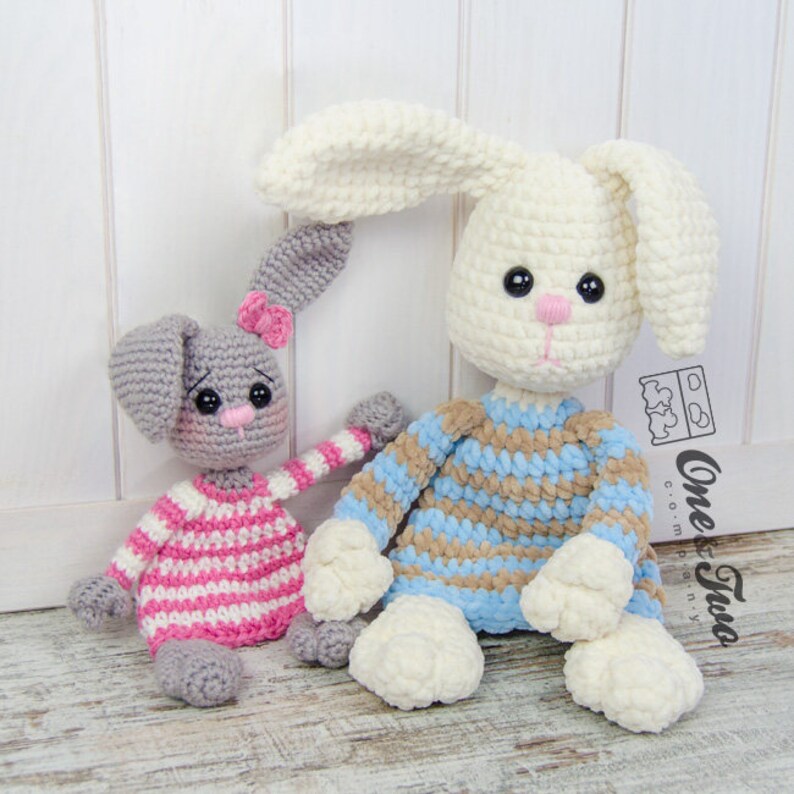 Lovey Crochet Pattern Bunny PDF Security Blanket Tutorial Etsy