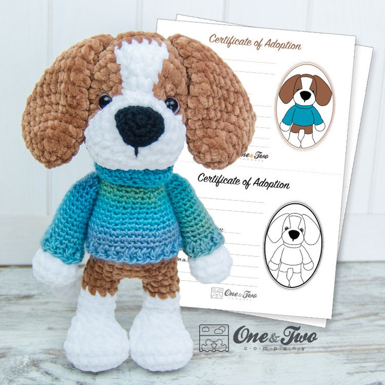 Crochet PATTERN Lucas the Beagle Amigurumi Plushie Pattern Soft Toy image 7