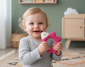Hedgehog Rattle Crochet Pattern · Forest Animal Amigurumi · DIY Baby Toy · Nursery · PDF Digital Download
