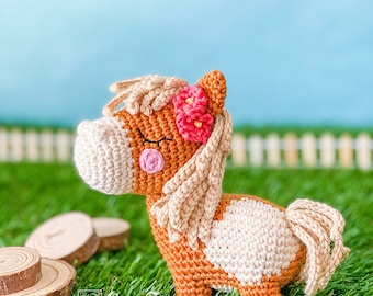 Horse Crochet Pattern Amigurumi Tutorial 2 in 1 PDF Digital Download
