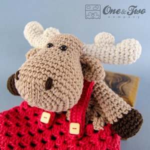 Lovey Crochet Pattern Reindeer Moose PDF Security Blanket Tutorial Digital Download DIY Reindeer & Moose Lovey Dou Dou Baby Toy image 5