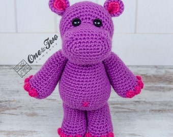 Hippo Crochet Pattern · Safari Animal Amigurumi · DIY · PDF Digital Tutorial